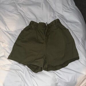 Olive Green Women's Shorts